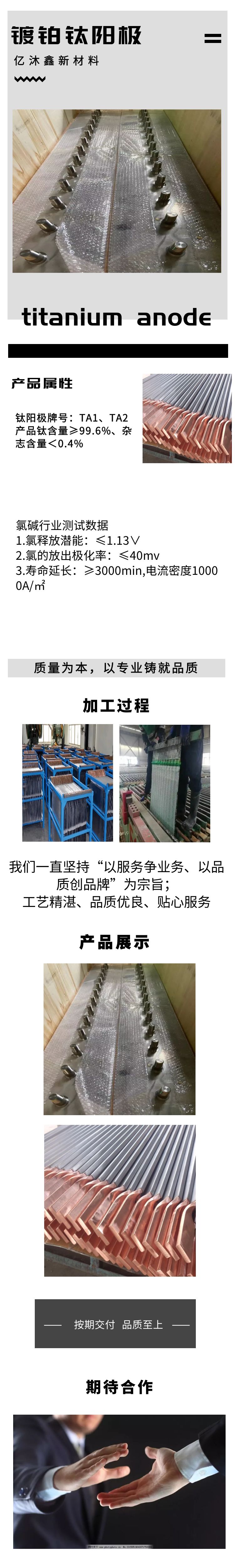 鍍鉑鈦陽極